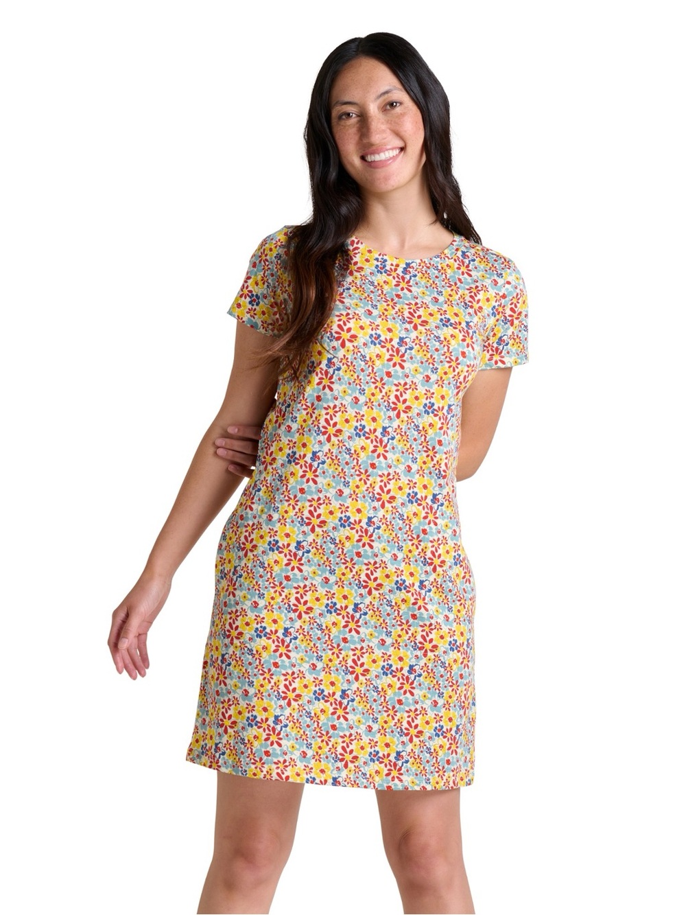 Toad&Co Windmere II Dress NWOT Size M Barley Multi Floral Samba Fabric